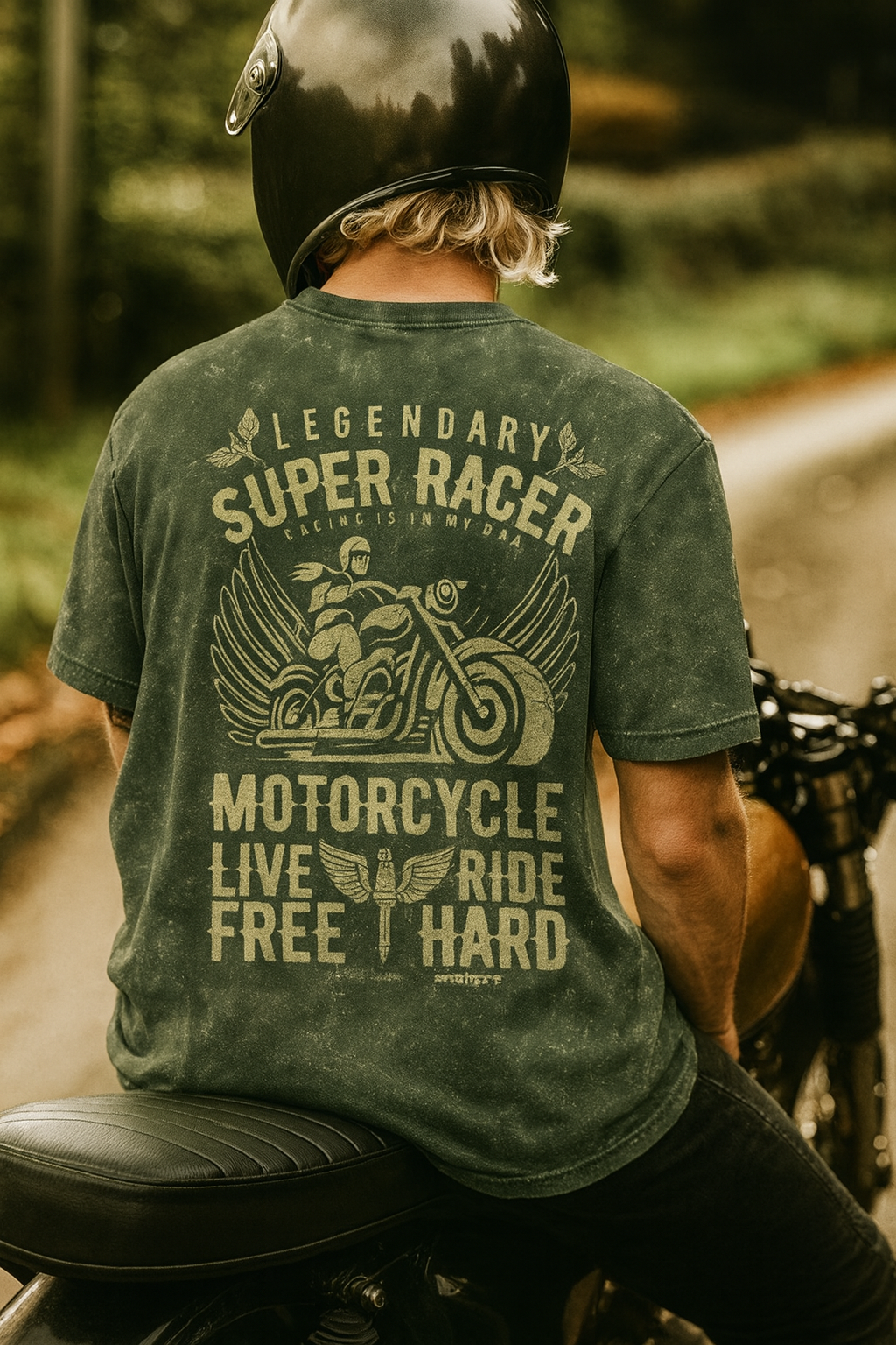 Unisex Acid Washed Oversized Tee