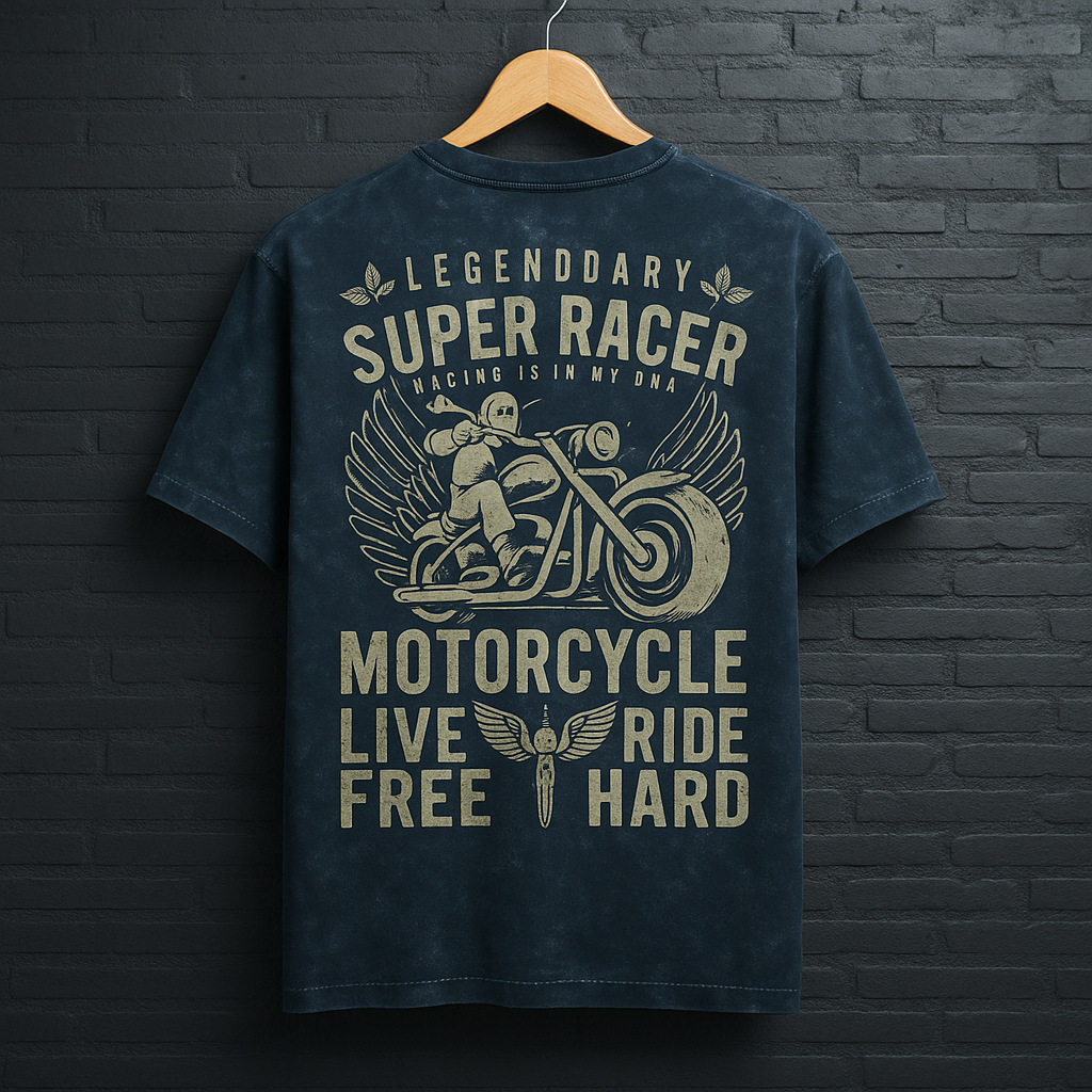 Unisex Acid Washed Oversized Tee