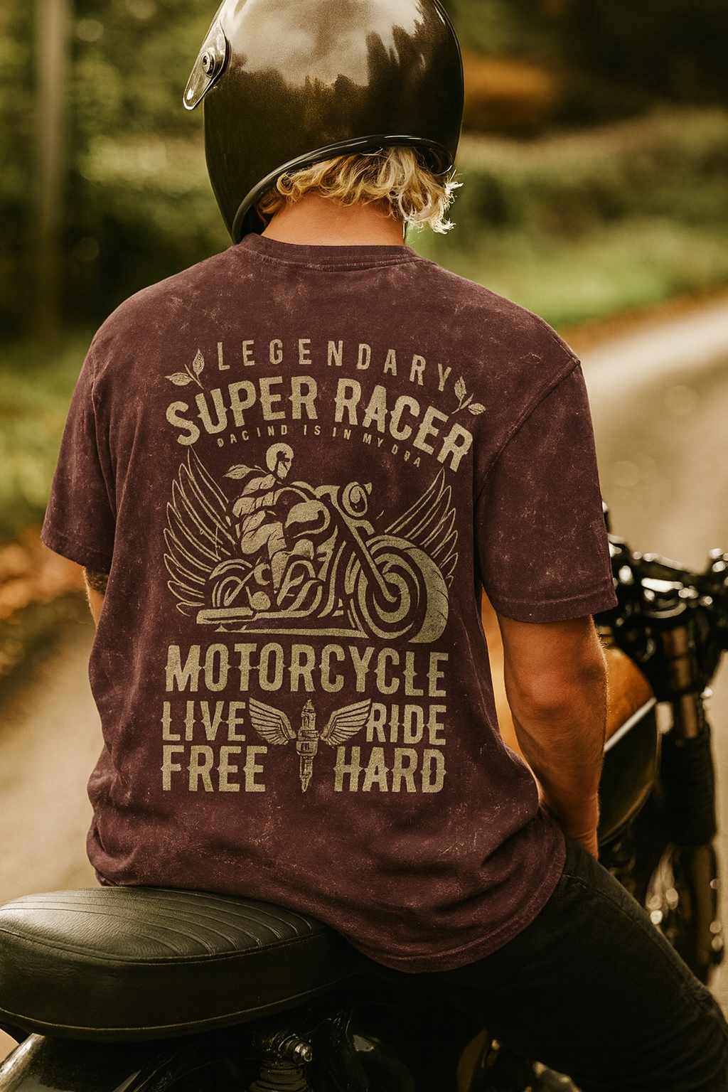 Unisex Acid Washed Oversized Tee