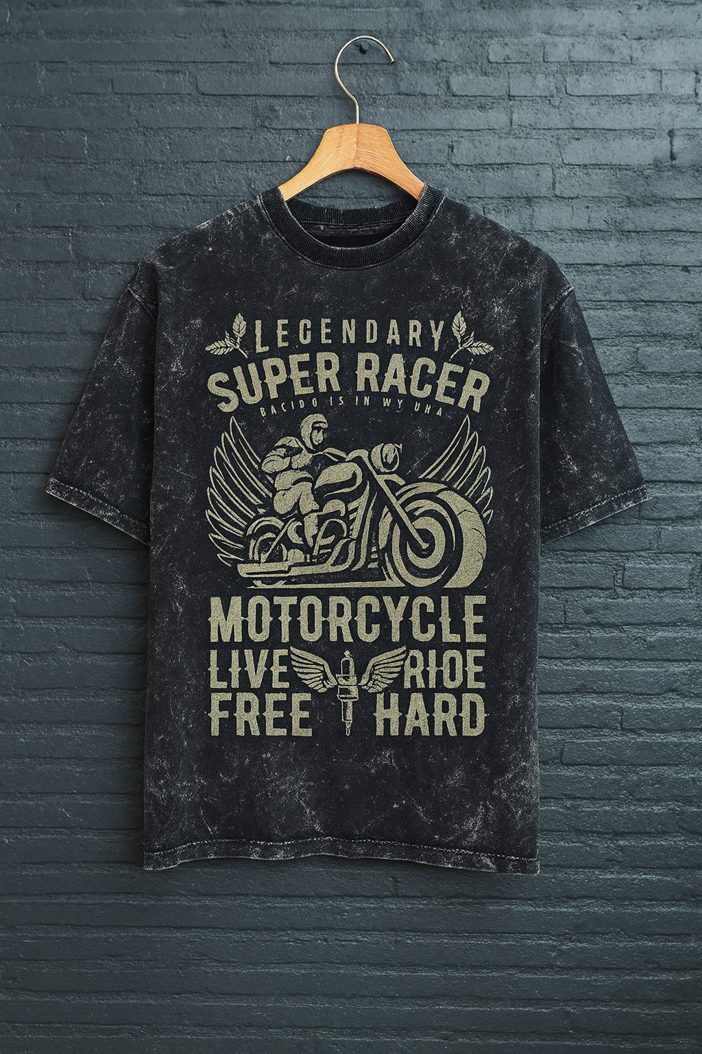 Unisex Acid Washed Oversized Tee