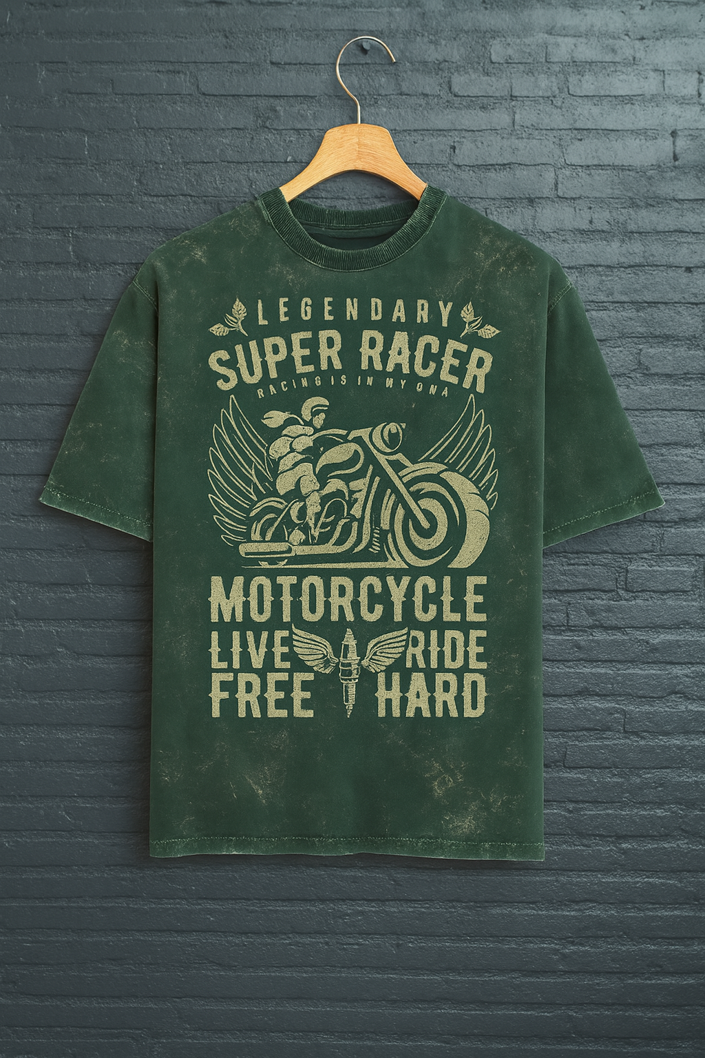 Unisex Acid Washed Oversized Tee