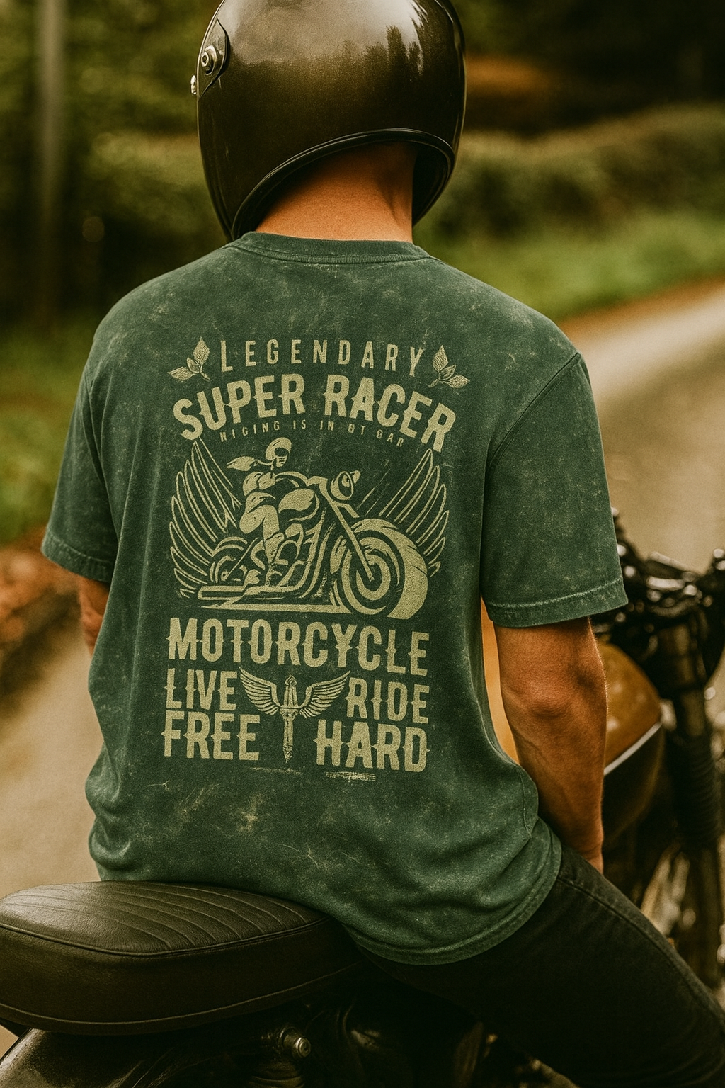 Unisex Acid Washed Oversized Tee