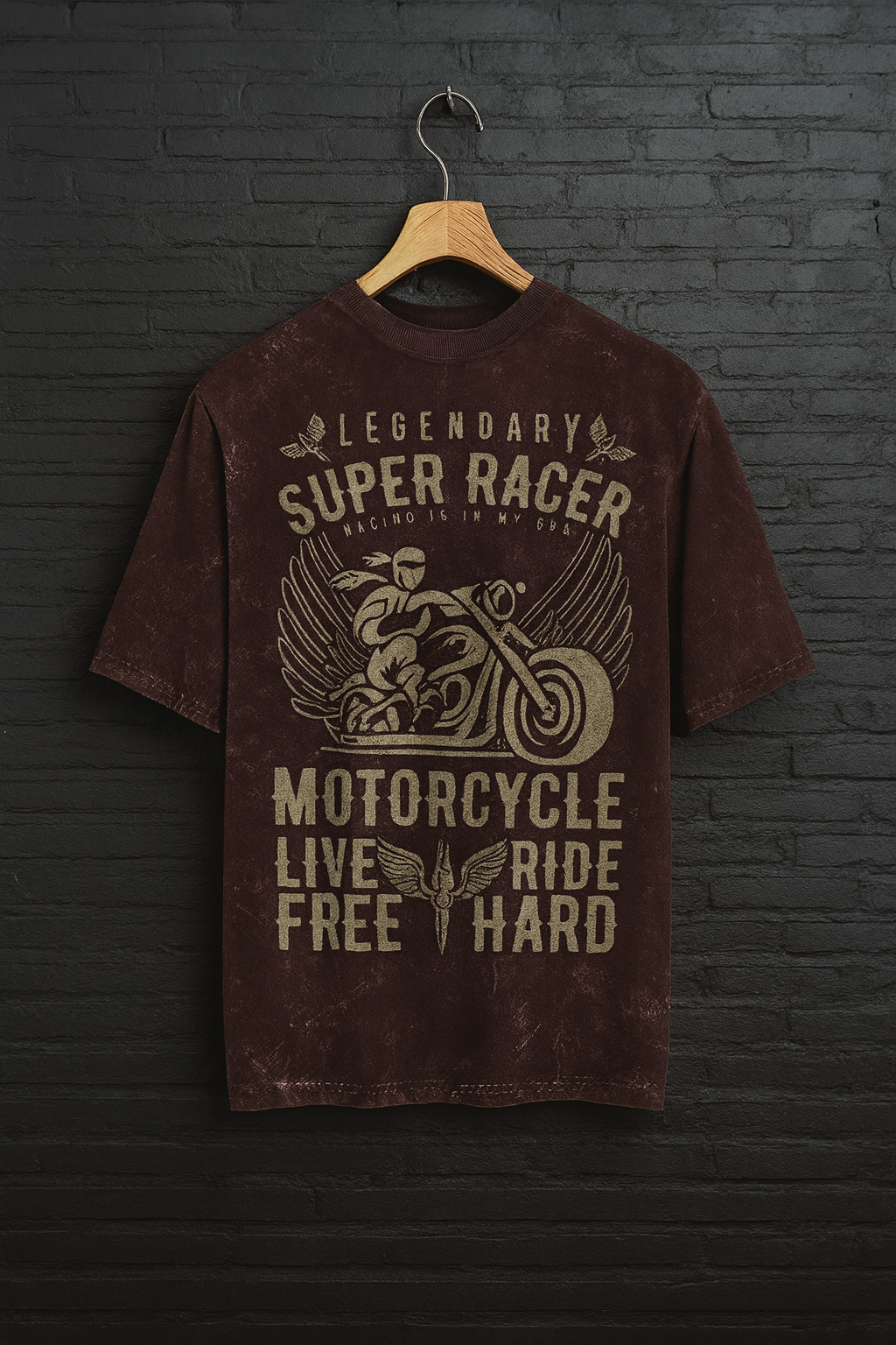 Unisex Acid Washed Oversized Tee